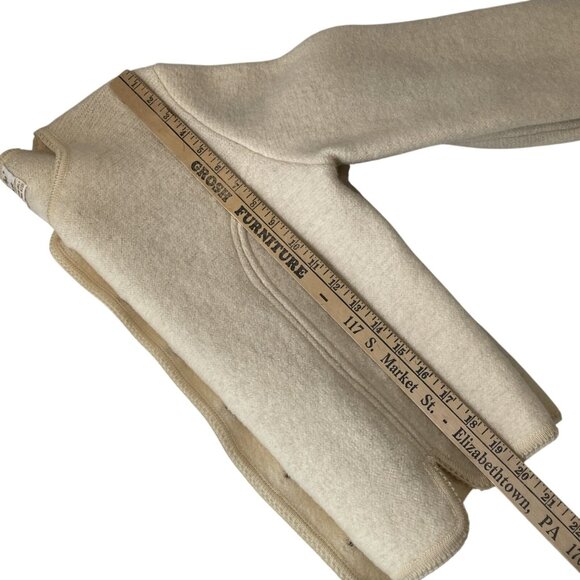 Vtg Tally Ho Cardigan Sweater Jacket Womens 8 Off-White Gold Secretary Old Money - Picture 14 of 14